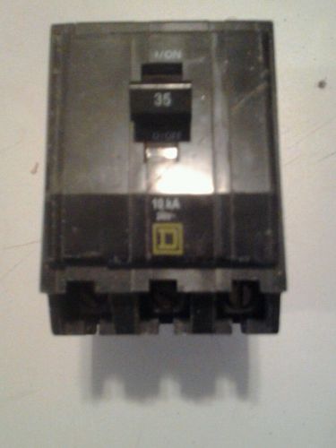 Square d qob335 circuit breaker 3-pole 35 amp for sale