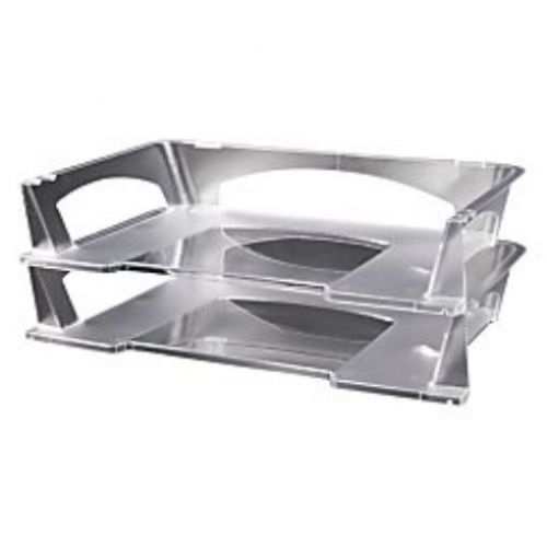 Office Depot(R) Brand Clear Stacking Desk Trays - 2.5