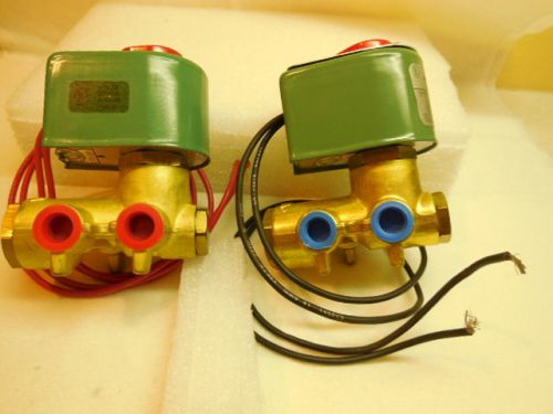 1 available Asco four-way solenoid valve for air or inert gas - model 8345B2 or 8345B002 with a 1/4 inch size - A205.