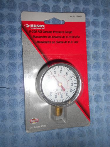 Husky Chrome Pressure Gauge 324-486 with Free Shipping