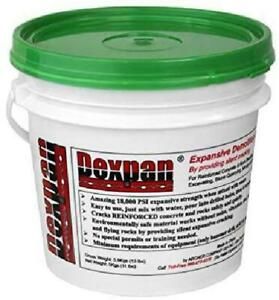 ing, Excavating, Quarrying, and Mining - Non-Explosive Concrete Demolition Agent

or 

11 Lb. Bucket of Non-Explosive Concrete Demolition Agent for Rock Breaking, Concrete Cutting, Excavating, Quarrying, and Mining - Dexpan Expansive Demolition Grout
