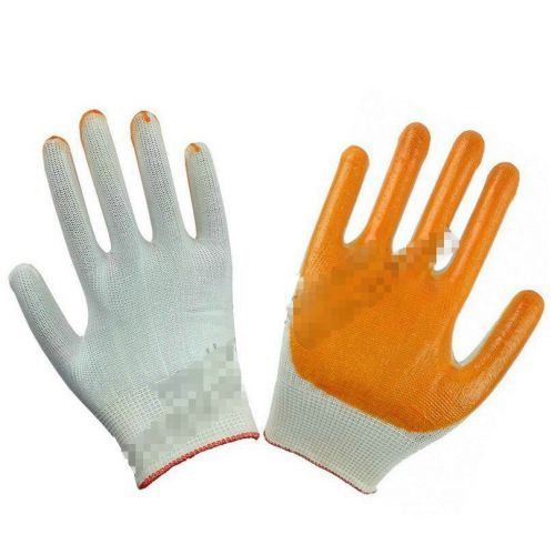 LYRC0012 Practical and Durable Nylon Work Gloves - Unisex, 12 Pairs