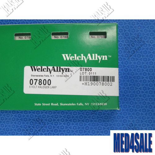 Lot of 6 Welch Allyn 07800 Replacement Bulbs