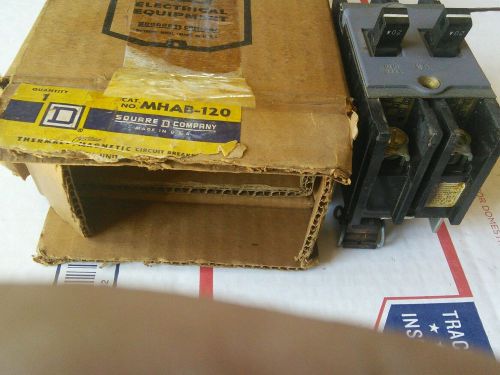 Sq d #mhab-120 , 2-20 amp circuit breaker new in the box for sale