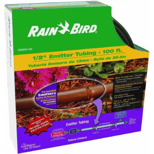 Rain bird corp. consumer et63918100 drip line tubing-1/2&#034;x100&#039;drp line tubing for sale