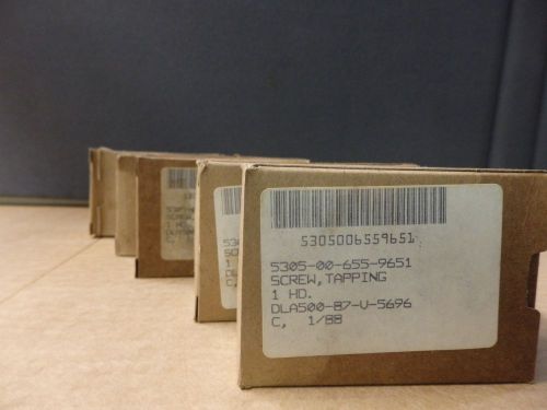Lot of 5: box of am general llc-tapping screws pn 5585110 5305-00-655-9651 a6 for sale