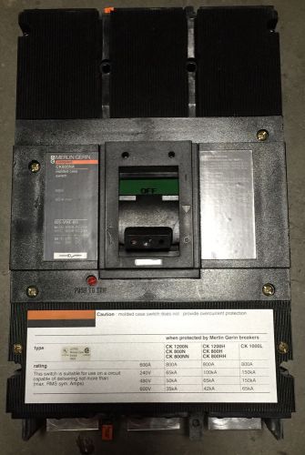 Ck800na by merlin gerin 800 amp circuit breaker for sale