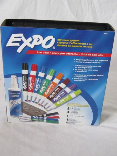 Expo Dry Erase System including 12 Markers with Chisel and Fine Tips, Cleaner, Eraser, and Case - Brand New in Box (NIB)