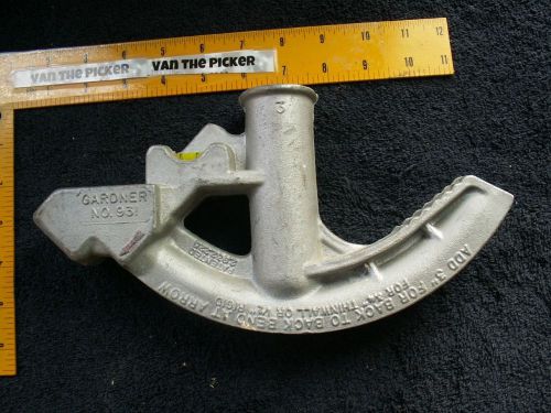 Gardner no. 931 pipe bender 3/4 thinwall &amp; 1/2&#034; rigid w/ levels for sale