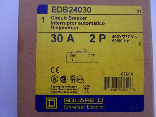 Square d bolt on circuit breaker, 30a, 2p...model # edb24030 for sale