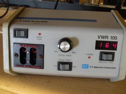 VWR Scientific - VWR 105 DC Power Supply by E-C Corporation
