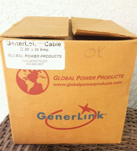 20-foot long power cable with a 30amp capacity and L14-30A L14-30 connector, known as the Generlink Generlok Power Cord.