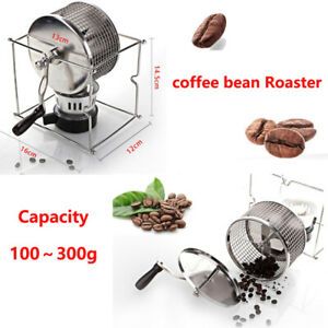 Stainless Steel Handheld Manual Coffee Bean Roaster for Home DIY Baking and Roasting