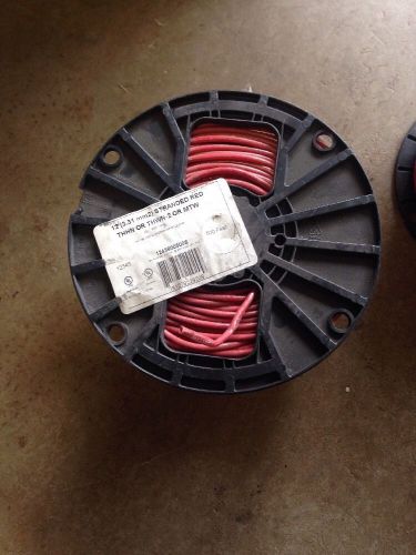 New Red Spool with 12 Stranded Copper Wire THHN THWN MTW 500' Rated at 600v