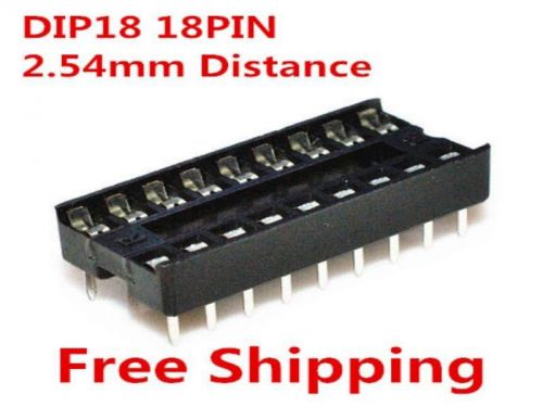 High-quality IC Base Slot for PIC Socket, 20X DIP-18 with 2.54mm Distance and 18PIN Socket