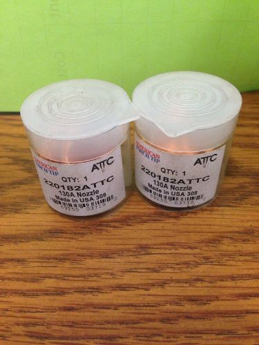 2-Pack of Brand New 220182ATTC 130A American Torch Tip Nozzles