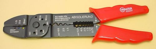 German-made Carl Walter 4390 Metric Wire Crimping Strippers Pliers