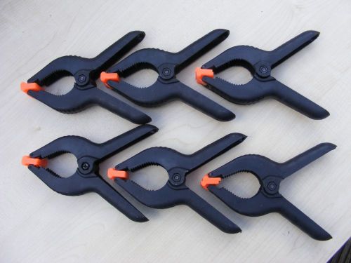 Brand New Set of 6 Large Strong Spring Clamps for Market Stall Tarpaulin