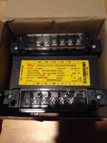 New wyes isolating transformer 41-500a for sale