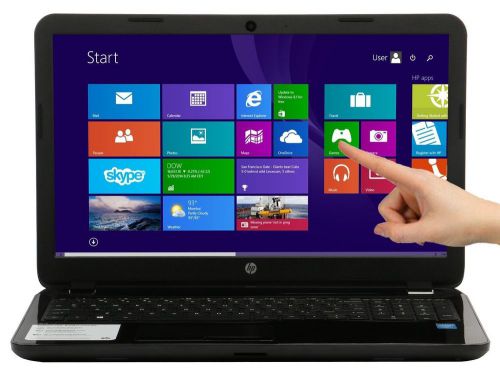 Touch screen computer with Intel Core i3 processor, 6GB of RAM, 1TB hard drive, DVD+-RW and HDMI connectivity - HP 15-r134cl.