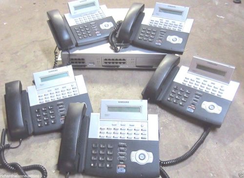 Lot of 5 Samsung OfficeServ 7100 Business Telephone Systems with DS-5021D Phones - Excellent