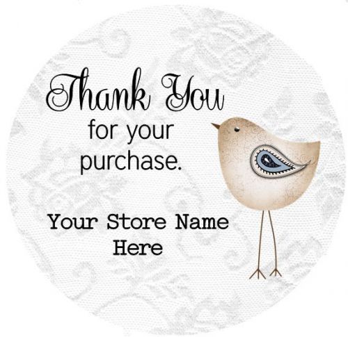 Bird-style #2 Custom Business Thank You Sticker Labels