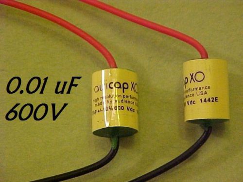 0.01uf at 600v audience auricap xo high resolution audiophile capacitors: qty=12 for sale