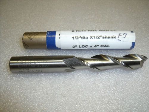 Fastcut 2 flute M7 HSS End Mill -NEW - F7-1, with the dimensions of 1/2вЂќ x 1/2вЂќ x 2вЂќ x 4вЂќ.