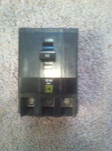 Square d qob340vh 3 pole 40 amp 240v 22ka circuit breaker bolt-on for sale