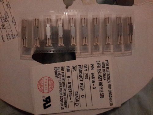 Lot of 10 pieces of Tyco 84616-3, 80-pin connector with 0.8mm pitch.