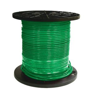 Building THHN Wire 500 ft. UV/HeatResistant Waterproof Dry/Wet Copper Green
