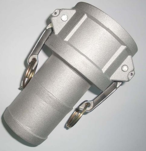 Aluminum Camlock Coupling - Part C 125 with 1 1/4&#034; Female Camlock and Hose Barbed Fitting