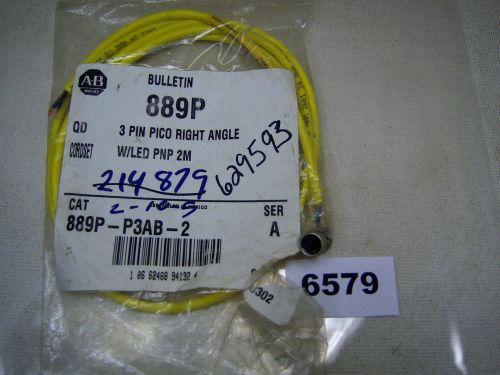 Allen Bradley 889P-P3AB2 Right Angle 3-Pin PICO Cable