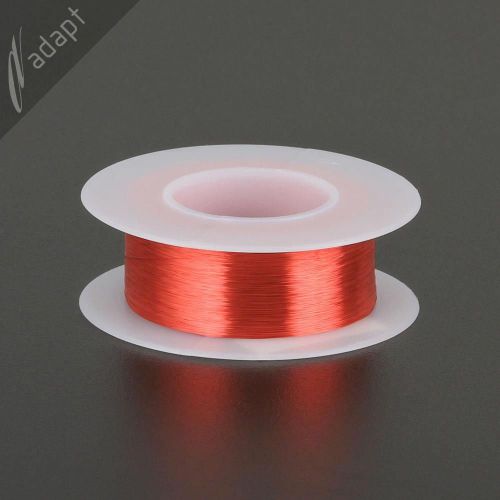 Red Enameled Copper Coil Winding - 3200ft, 39 Gauge Magnet Wire with Solderable 155C Rating
