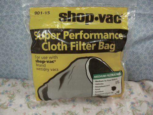 Shop-vac, super performance dacron cloth filter bag, catalog no. 901-15 for sale