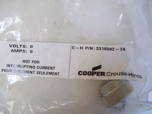 New Mini Protective Dust Cap - Cooper Crouse-Hinds 3316582-2A - Free Shipping!