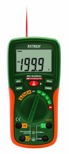 Extech ex210 8 function digital mini multimeter with ir thermometer for sale