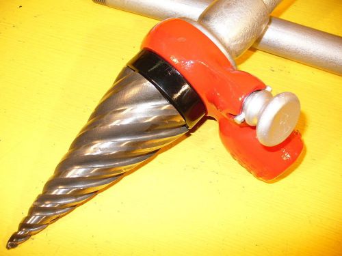 Plumbing tool for fabrication and threading of pipes - RIDGID Pipe Reamer.