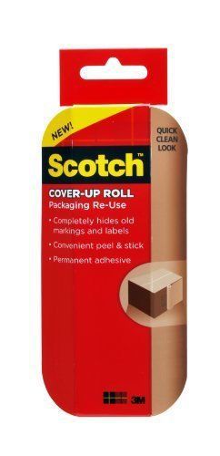 Reusable Scotch Cover-up Roll in Brown - 6 inches Width X 30 Feet Length (rucur30)