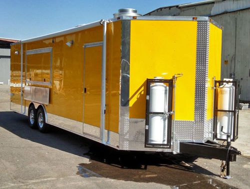 8.5x28 food trailer w/ sinks, hood, gas, and fire suppresion for sale