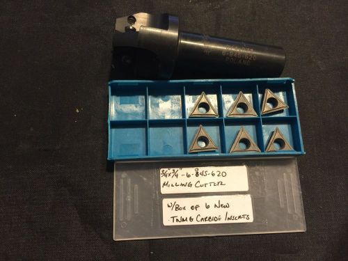 Milling Cutter - 6-945-620 with 6 TNMG Carbide Inserts, 3/4