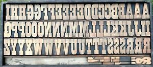The product is a set of 69 stunning old typeface alphabet letters with a height of 3 5/16 inches and a 