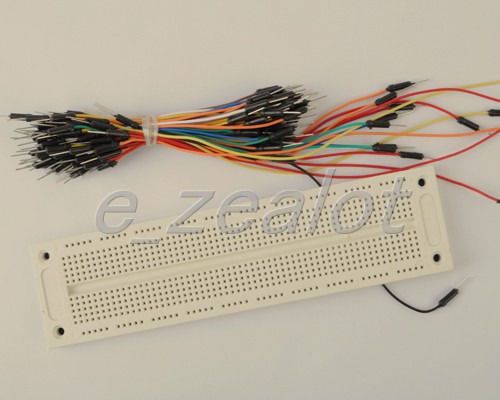 One piece of a brand new 700 Point Solderless PCB Breadboard SYB-120 with included Jump wires.