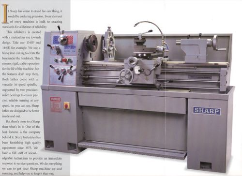 ely:

Sharp 1440V 14-inch Swing 40-inch Center Distance Engine Lathe with D1-4 Camlock and 1.5-inch Bore.