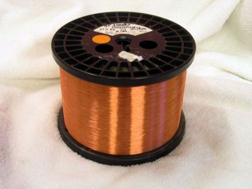 Spool of 10+ Pounds Magnet Copper Wire with Enamel Insulation - SNYLZ155, 37 AWG