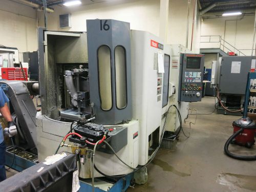 Mazak  htc-400 cnc horizontal machining center w/ 2 16&#034; pallets now in operation for sale