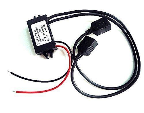 Accfly? dc dc step down buck converter module 12v to 5v double usb output power for sale