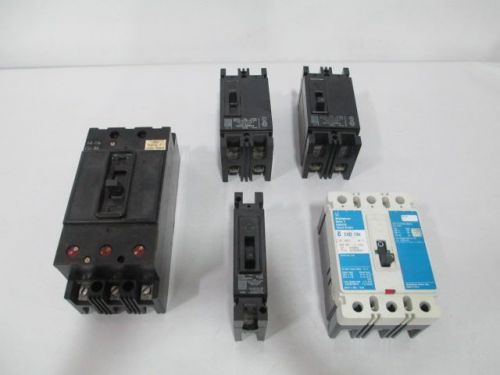 Lot 5 westinghouse assorted ehd3030 eb1015 186p697h01 circuit breaker d258249 for sale