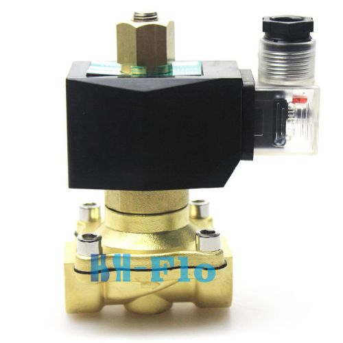 Normally open electric solenoid valve 1&#034; npt ac220v-240v  for gas water air for sale