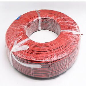 Strand Wire UL2468 16/18/20/22/24/26/28/30AWG Flat Ribbon 2 Core Cable Black&amp;Red